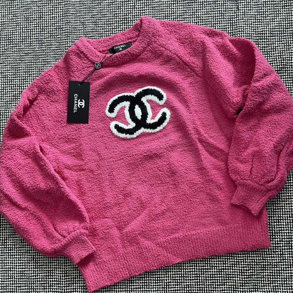 Chanel Barbie Pink Teddy Sweater